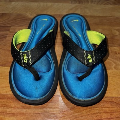 Nike Comfort Thong Black/Volt Ladies Sandals 354925-002 Women s Size 6 RAREST!