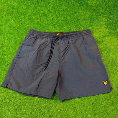 Lyle & Scott Shorts Herren Large dunkelblau gerade lässig Sommer Erwachsene P...
