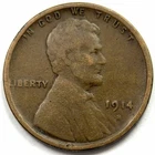 New Listing1914-S LINCOLN WHEAT CENT PENNY FINE CONDITION NEAR FULL WHEAT LINES! BROWN