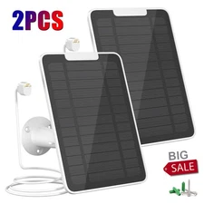 2X Magnetic Solar Panel for Google Nest Cameras Outdoor Indoor (Battery Version)