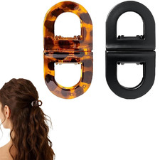 2Pcs Magnetic Hair Clips for Women, Strong Hold No-Slip Styling Clips, Seamless