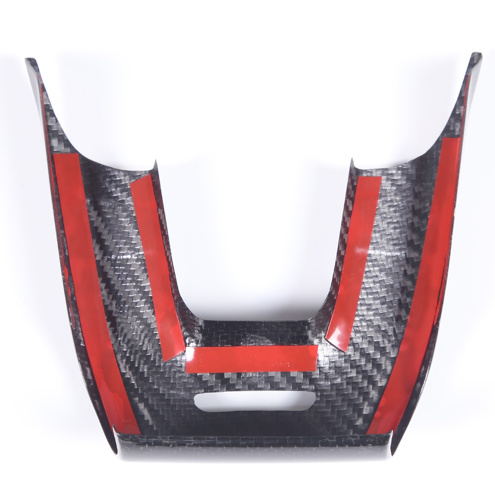 For Lamborghini URUS 2018-2023 Carbon Fiber Steering Wheel Bottom Trim Cover