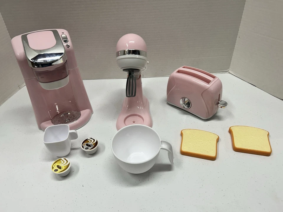 Playgo Play Perfect Classy Kitchen Appliance Pink Toaster, Mixer & Coffee K-Cup - Image 3 of 4