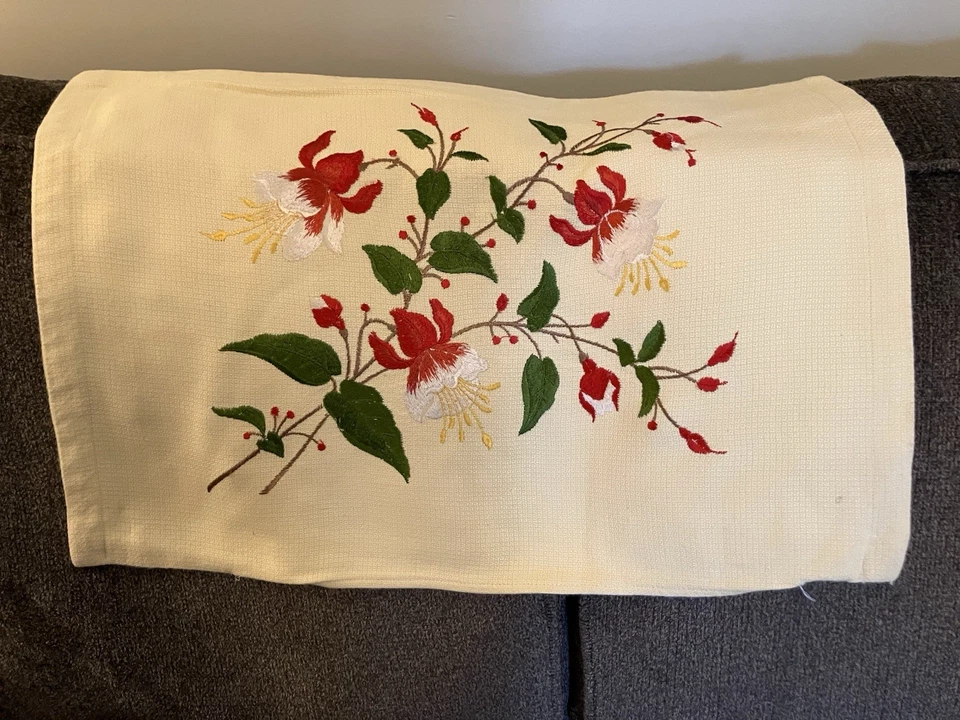 Handmade Embroidered Pillow Covers. Set Of Two. 22”x16 - Image 2 of 4
