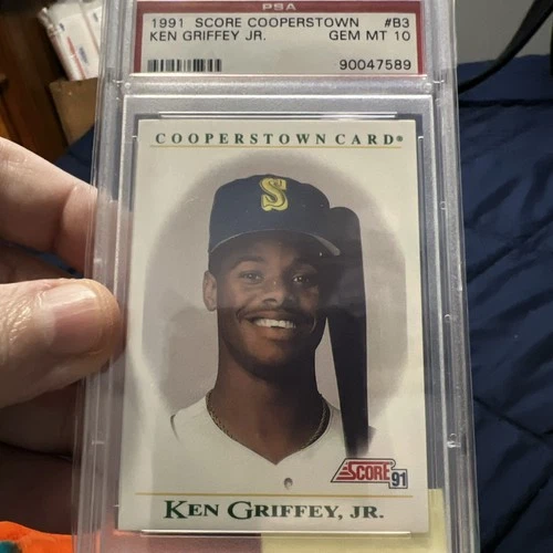 1991 Score - Cooperstown Ken Griffey Jr #B3 PSA 10 Seattle Mariners Low Pop HOF
