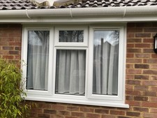 White UPVC Double Glazed Casement Window