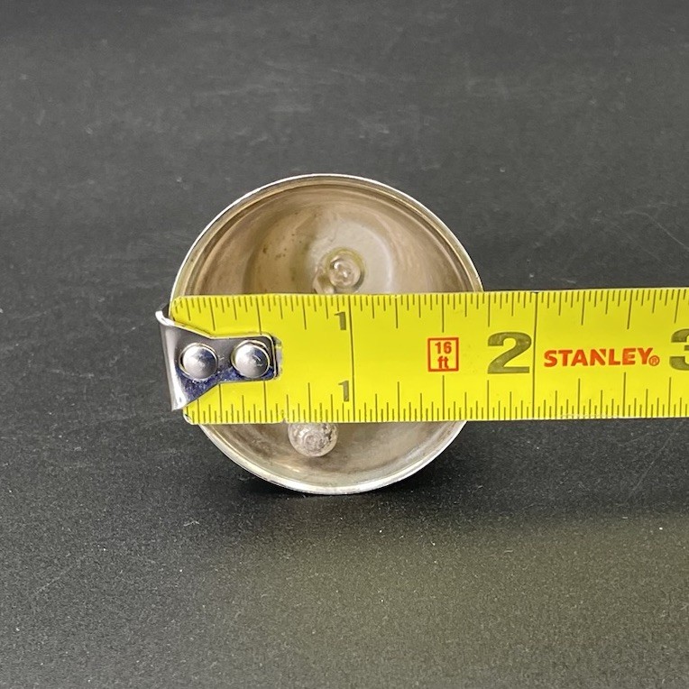 Vintage Small Silverplate Dinner Bell Polished Working Clacker Yoga Meditation