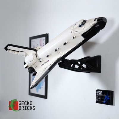 Wall Display for Lego Space Shuttle Discovery 10283 + Wall anchors + screws