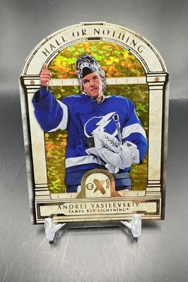 2023-24 Skybox Ex2000 - Hall or Nothing Andrei Vasilevskiy #HN-8 Gold Speckle...