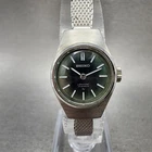 Seiko Special Watch Women 18mm Green Dial White Gold Plated Manual Wind Runs