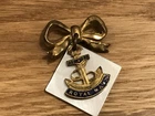 nice old original WW1 WW2 royal navy RN sweetheart brooch badge