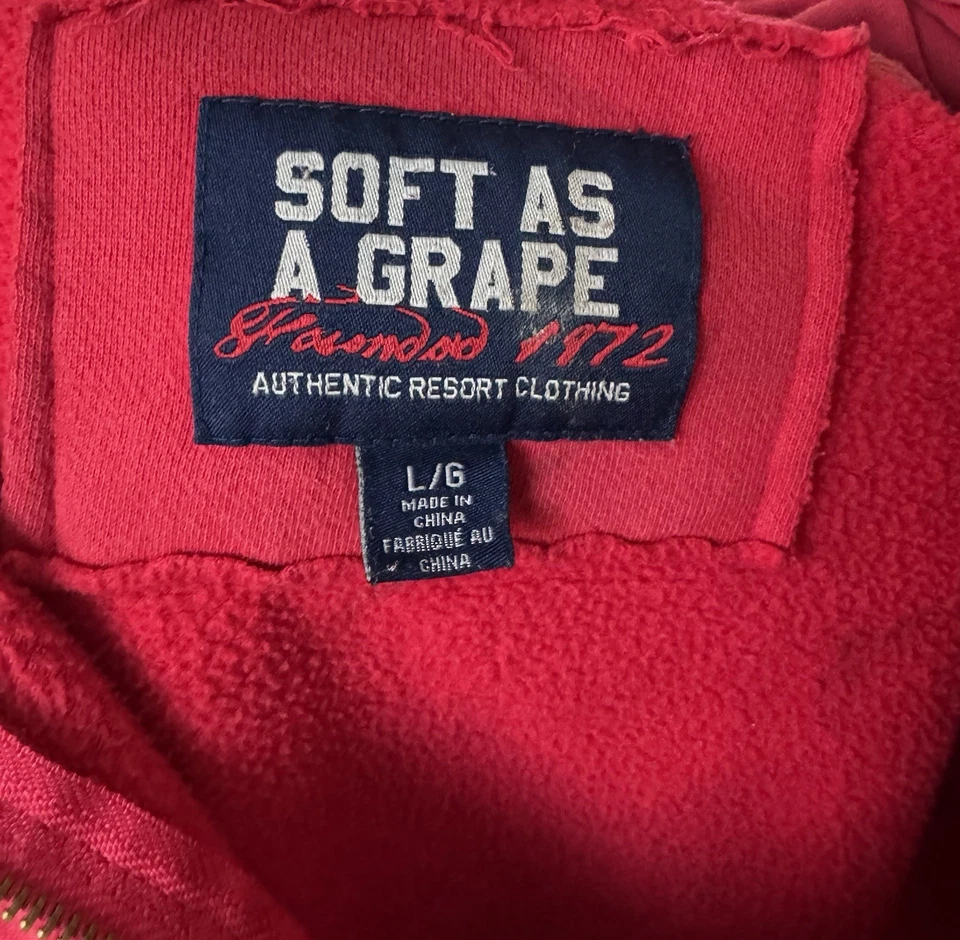 Толстовка с капюшоном мужская Soft As A Grape Boston Red Sox большая красная на молнии толстовка MLB - Изображение 4 из 4