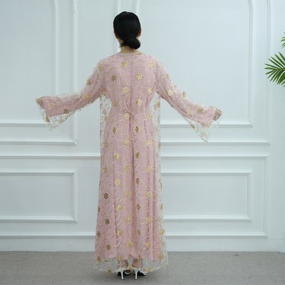 long cardigan for party dress Helena Metallic Longline Cardigan Dress