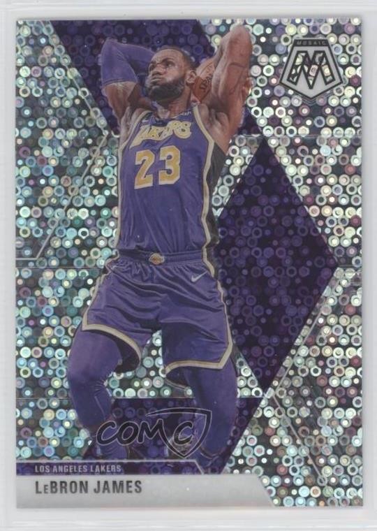 2019-20 Panini Mosaic Fast Break Silver Prizm LeBron James #8 04ag