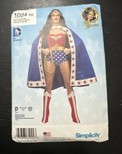 Simplicity Pattern 1024 Plus Size 14-22 Costume DC Comics Wonder Woman Hero New