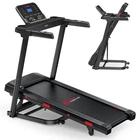 Folding Treadmill 15-Level Auto Incline, 16KM/H Speed, Bluetooth & FitShow B24