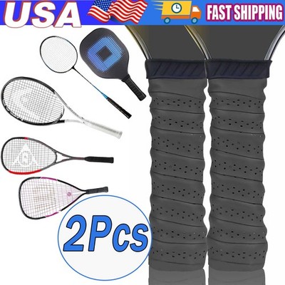 2X Tennis Racket Grip Tape Anti Slip Absorbent Badminton Pickleball Overgrip
