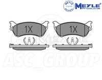 Meyle Bremsbelagsatz, Hinterachse Mit Antikratzplatte 025 231 8917/W