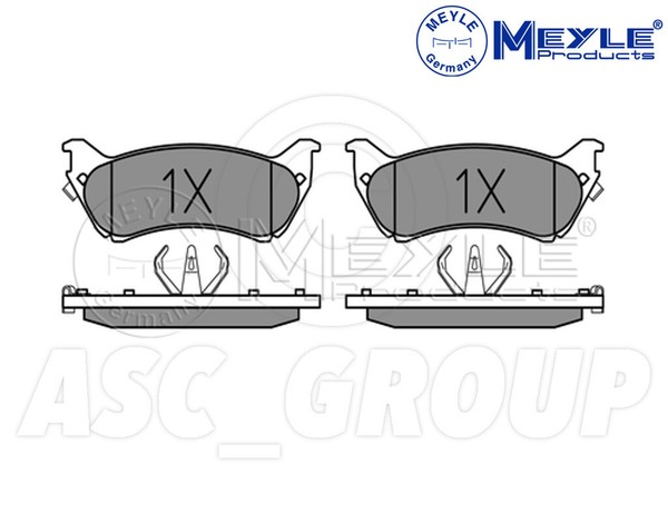 Meyle Bremsbelagsatz, Hinterachse Mit Antikratzplatte 025 231 8917/W-image