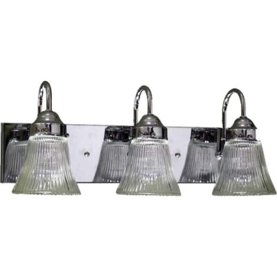 Volume Lighting Marti 3-Light Indoor Chrome Bath or Vanity Light Wall Mount