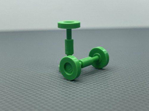 LEGO Medium Nougat Minifigure Longboard Skateboard Bright Green Wheels Series 27 - Picture 11 of 11