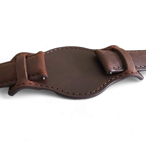 Leather Bund Watch Strap Band Handmade Mens Vintage Military Field 20 22 mm UK - Picture 39 of 88