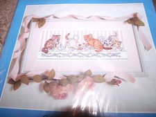 Candamar CATS IN A ROW Counted Cross Stitch Kit 