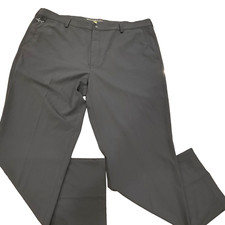 Greg Norman MicroLux ML75 Play Dry Pants Men 40x30 Black Straight Leg golf activ