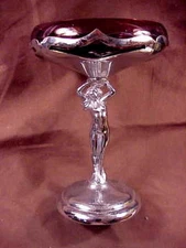 -   FARBER BROS KROME KRAFT COMPOTE, NUDE CHROME STEM, CAMBRIDGE AMETHYST INSERT