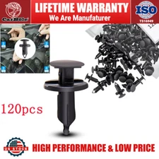 120PCS Plastic Rivets Fastener Push Clips for Car Auto Body Panels Fender Bumper