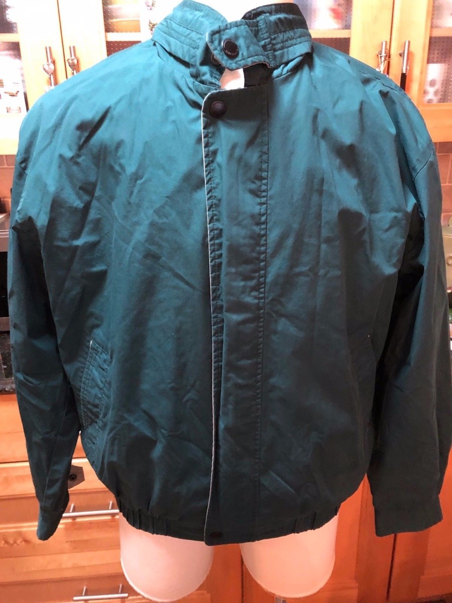 Members Only Mariner Mens Jacket Size Large Lined Zip Water