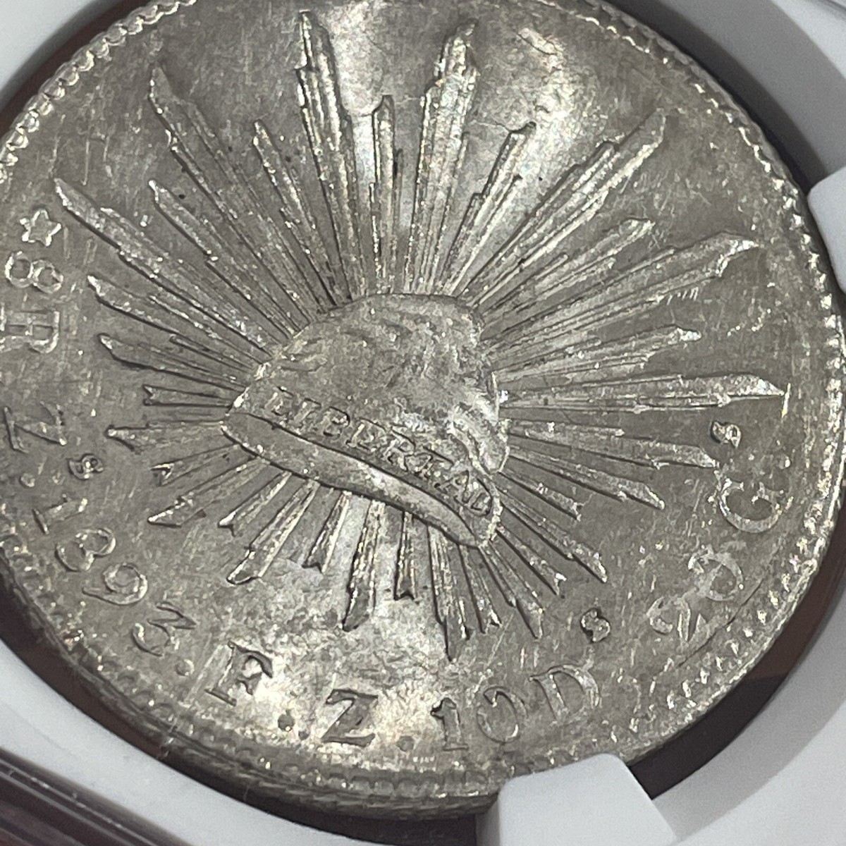 1893 Zs FZ Mexico 8 Reales NGC MS 61 | eBay