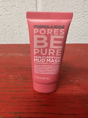 Formula 10.0.6 Pores Be Pure Skin Clarifying Mask Strawberry+Yarrow - 1.0 fl oz