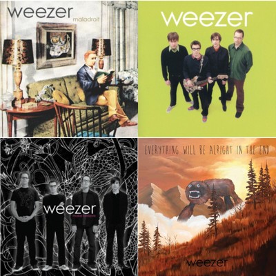 Weezer - Maladroit & Weezer (Green Album) & Make Believe & [New LP Vinyl Bundle]