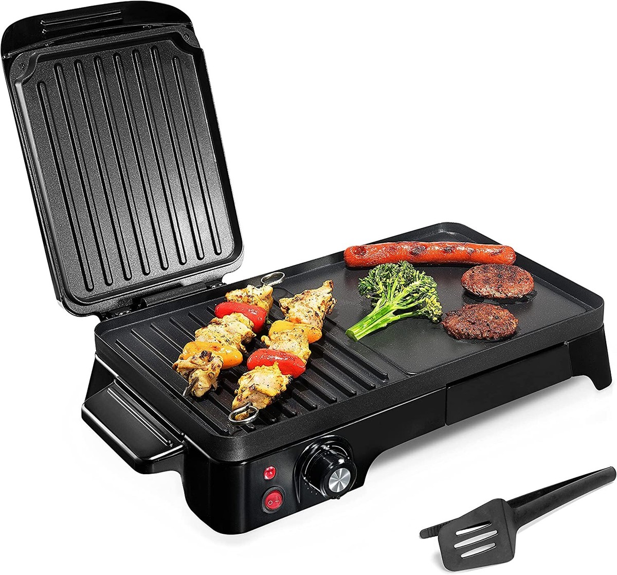 Nutrichef 2-in-1 Hot Plate Electric Griddle 1500W Plug-in