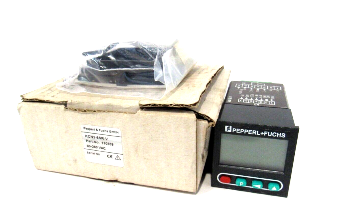 NEW PEPPERL & FUCHS KCN1-6SR-V COUNTER 110339 90-260 VAC. KCN16SRV
