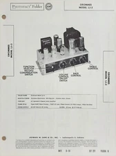 SAMS PHOTOFACT SERVICE MANUAL 277-6 GROMMES MODEL LJ-3
