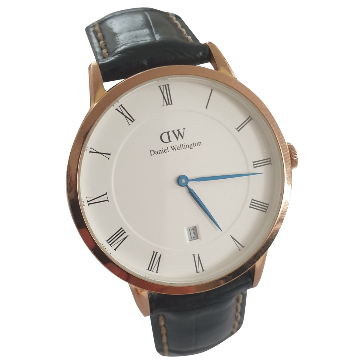 時計 Daniel Wellington Bound Black Crocodile Rose Gold