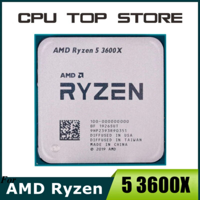 For AMD Ryzen R5 3600X 6-Core 12-Thread CPU Processor 95W
