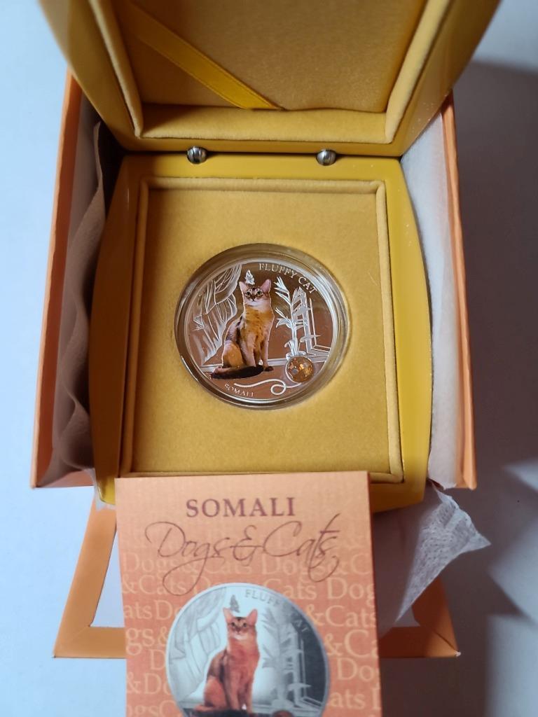 Somali Fluffy Cat 2ドル銀貨 Fiji 2 dollars Small Cats series