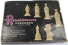Vintage 1959 Renaissance Chessmen E.S. Lowe M...