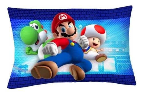 Super Mario "Power Up Mario" Kids Reversible Bed Set-W5205554762, W5671077212 - Picture 10 of 14