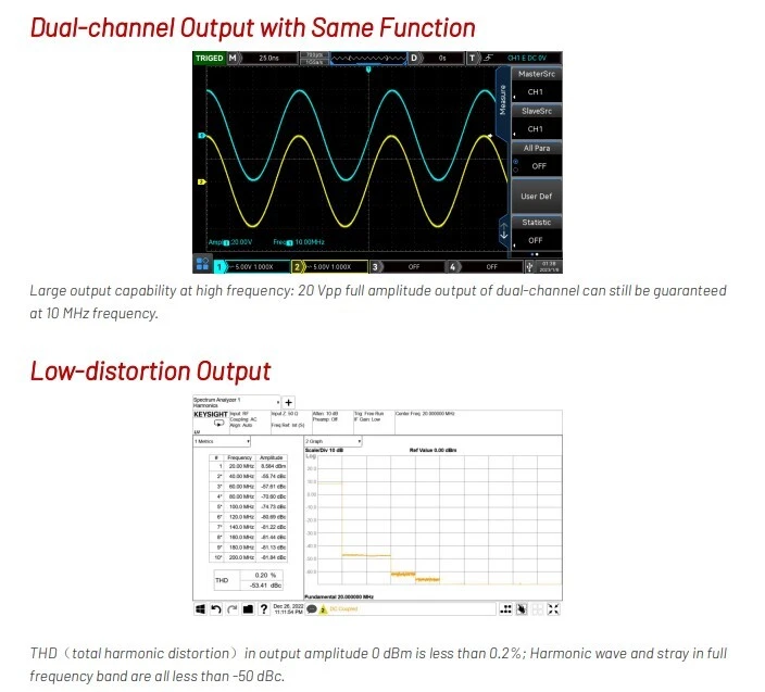Uni-T UTG1000X Funktion/arbitrary Waveform Generator Profi Frequenz Meter, CE ! - Bild 4 von 4