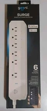 Geeni Smart Surge Protector 6-Outlet Power Strip – Wi-Fi Enabled with Voic