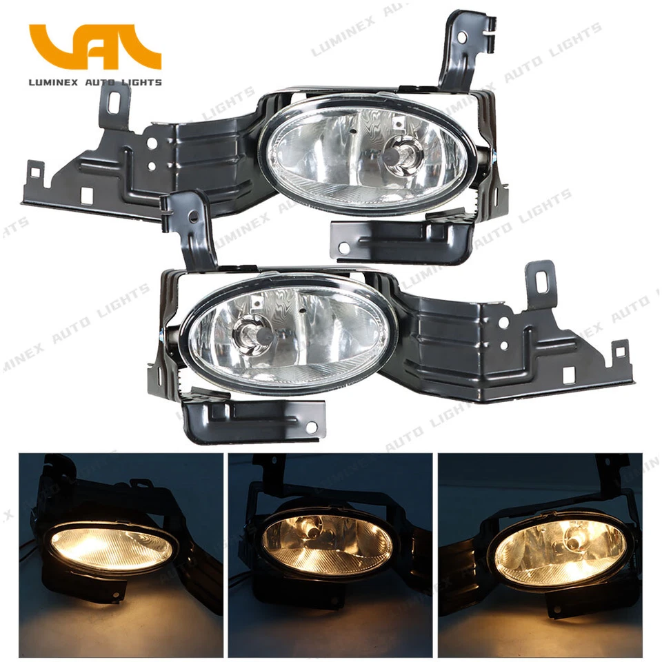For 2011-2012 Honda Accord Sedan Front Bumper Fog Lights Lamp+Wiring+Switch Kit Foto 2 de 4