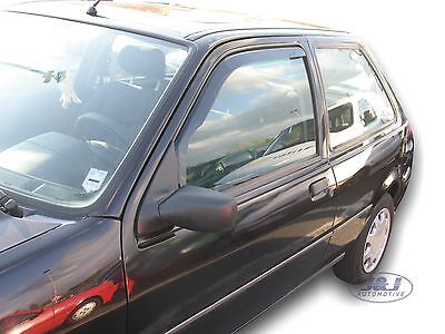 Ford Fiesta 1989-2001 Front wind deflectors 3 door 2pc set TINTED HEKO