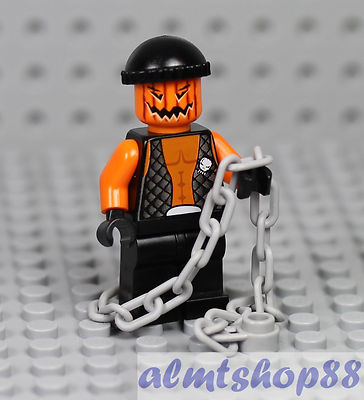 LEGO Halloween Zombie Jack O/' Lantern Pumpkin Head Crook Evil Minifigure