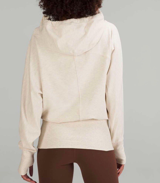 Lululemon Throwback Flashback Pullover Ivory/Gray… - image 2