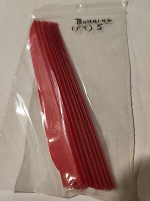 Bohning Fletch-Tite Vanes - Empenne En Plastique Rouge, 5 Pouces (douzaine) - Neuf