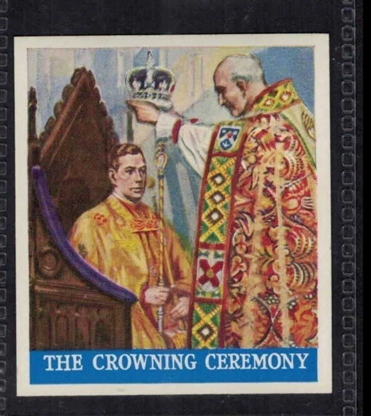 KINGS ORB AND ST EDWARDS CROWN - 80 + year old English Card # 39